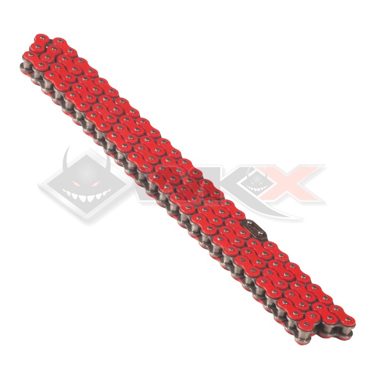 Chaine transmission 420 YCF 110 maillons ROUGE