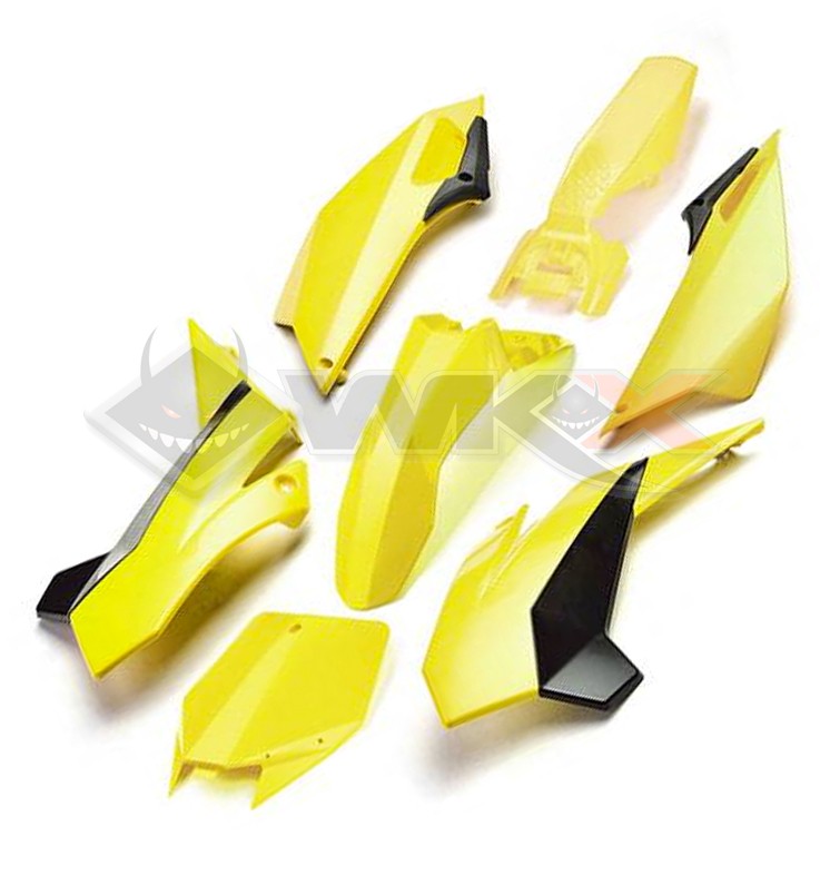 Kit plastique YCF FACTORY JAUNE