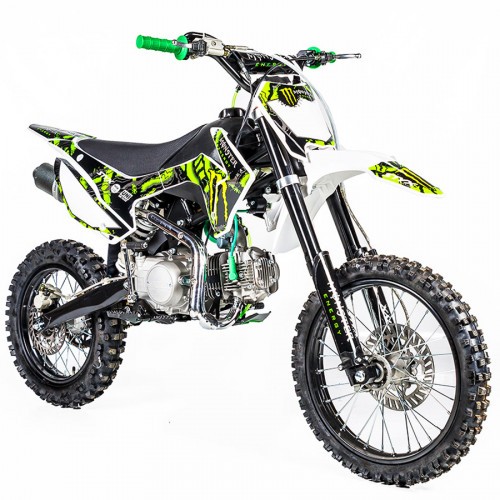 Dirt bike 125cc de chez WKX Racing avec kit deco MONSTER ENERGY