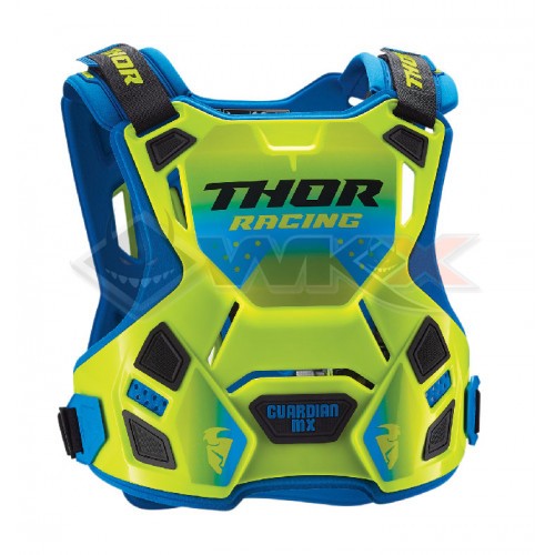 Piece Plastron enfant THOR Guardian MX 2XS/XS JAUNE-BLEU de Pit Bike et Dirt Bike