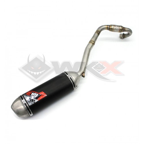 Piece Ligne d'échappement alu inox SCALVINI simple pot type YCF START de Pit Bike et Dirt Bike