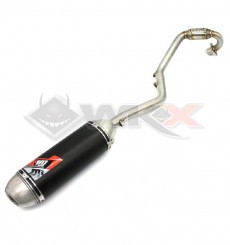 Piece Ligne d'échappement alu inox SCALVINI simple pot type YCF PILOT de Pit Bike et Dirt Bike