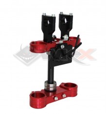 Piece Tés de fourche 48/48 YCF ROUGE de Pit Bike et Dirt Bike