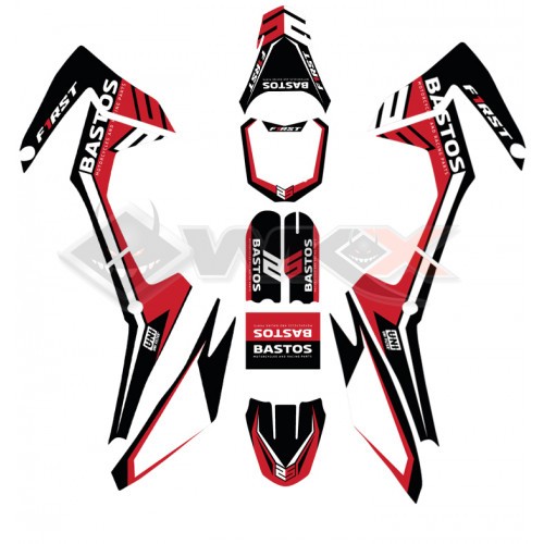 Piece Kit décoration FIRST mini CRF 110 ROUGE de Pit Bike et Dirt Bike