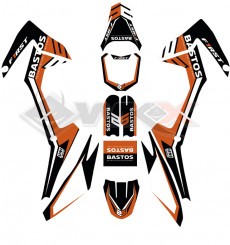 Piece Kit décoration FIRST mini CRF 110 ORANGE de Pit Bike et Dirt Bike