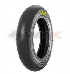 Piece Pneu PMT slick 90/90/10, gomme super tendre de Pit Bike et Dirt Bike