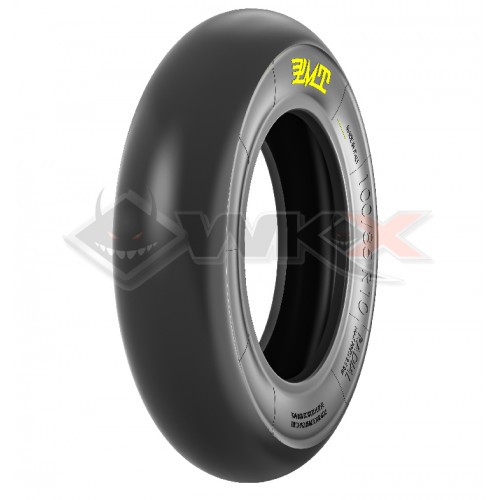 Piece Pneu PMT slick 100x85x10, gomme super tendre de Pit Bike et Dirt Bike