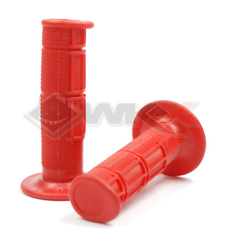 Poignées plastique soft grip ROUGE