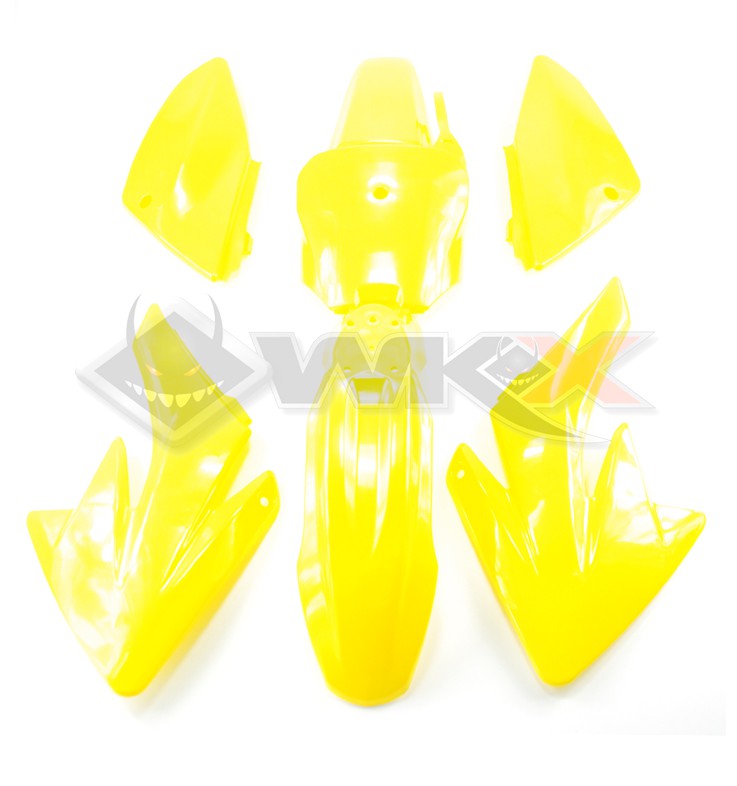 Kit plastique type CRF 70 JAUNE