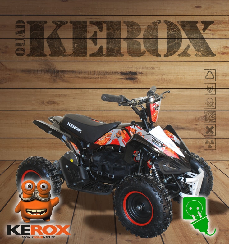 Quad KEROX E-Rex électrique ROUGE