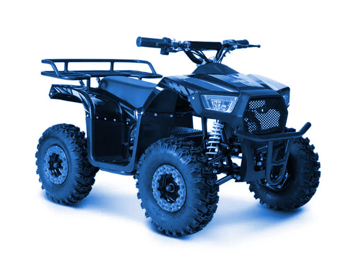 Quad pocket 50cc bleu BAzOU XTRM pour enfants