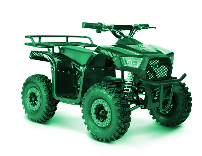 Quad enfant électrique vert 1000w BAZOU XTRM FACTORY 