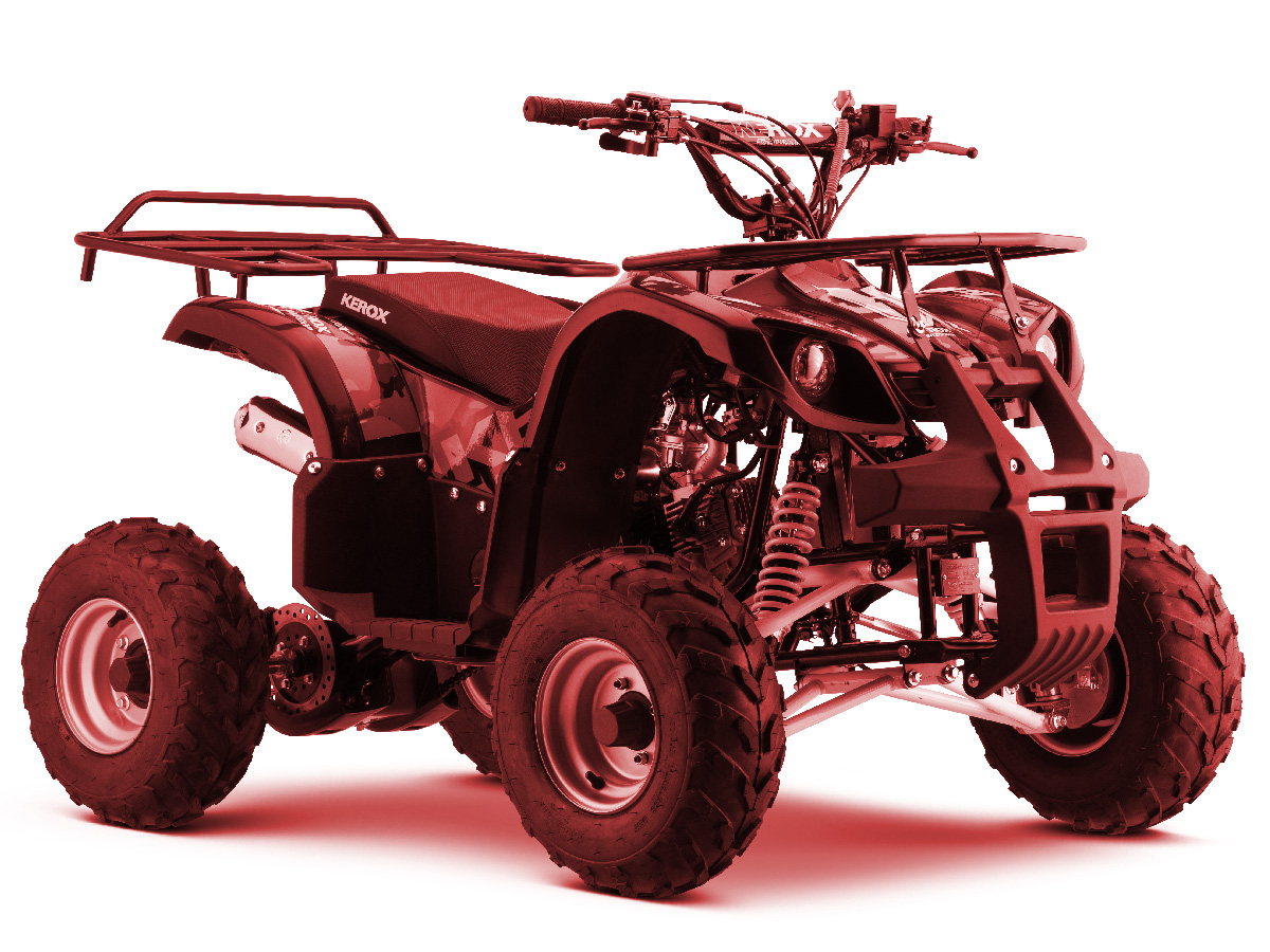 Quad enfant 125 Kerox Bazooka, couleur rouge