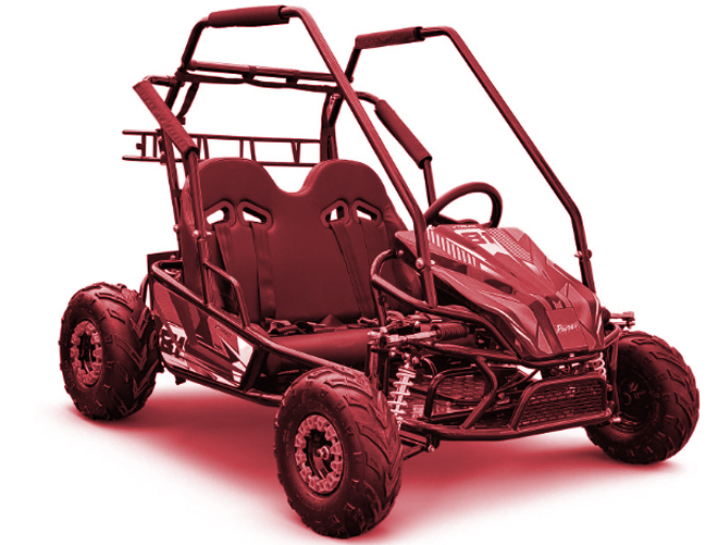 buggy électrique 60v enfant rouge XTRM